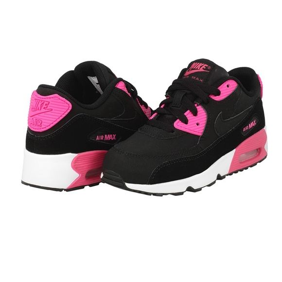 Nike Other - NIKE AIR Max 90 Kid's Sneaker 10.5 C Black & Pink